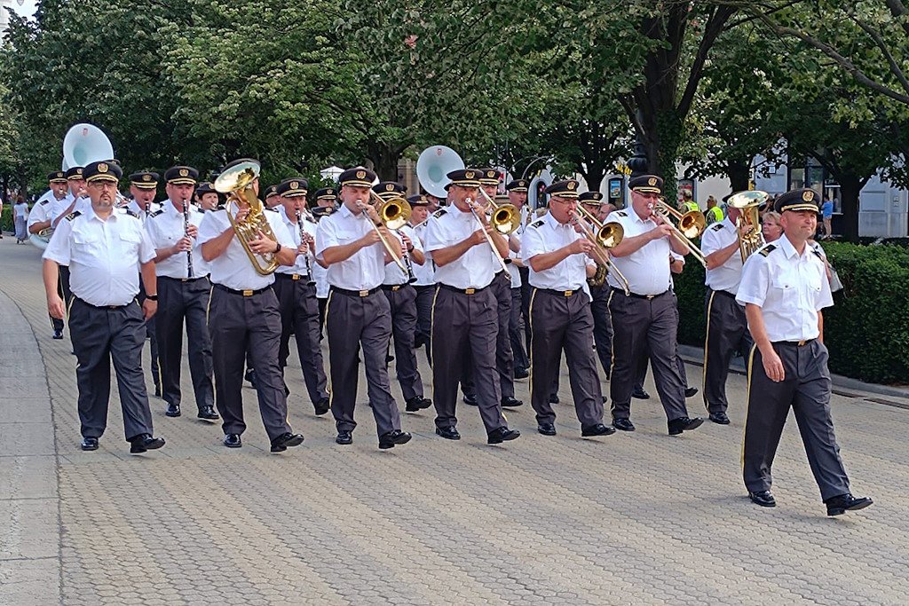 The Symphony Wind Orchestra of the Armed Forces of the Republic of Croatia performed at the 22nd Festival of Military Orchestras in Hungary in front of a large audience