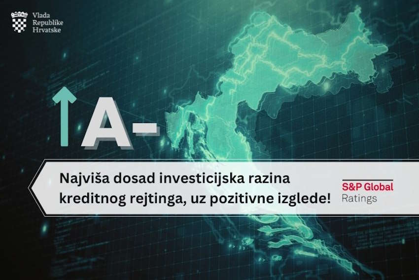 Poprawa ratingu kredytowego Chorwacji do A- dzięki stabilnemu wzrostowi gospodarczemu, stabilności politycznej i inwestycjom w energię