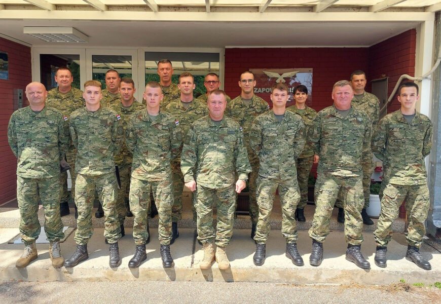 Proclamation of the best soldiers and NCOs of the Croatian Air Force for the first and second quarters of 2024 at the "Colonel Marko Živković" barracks